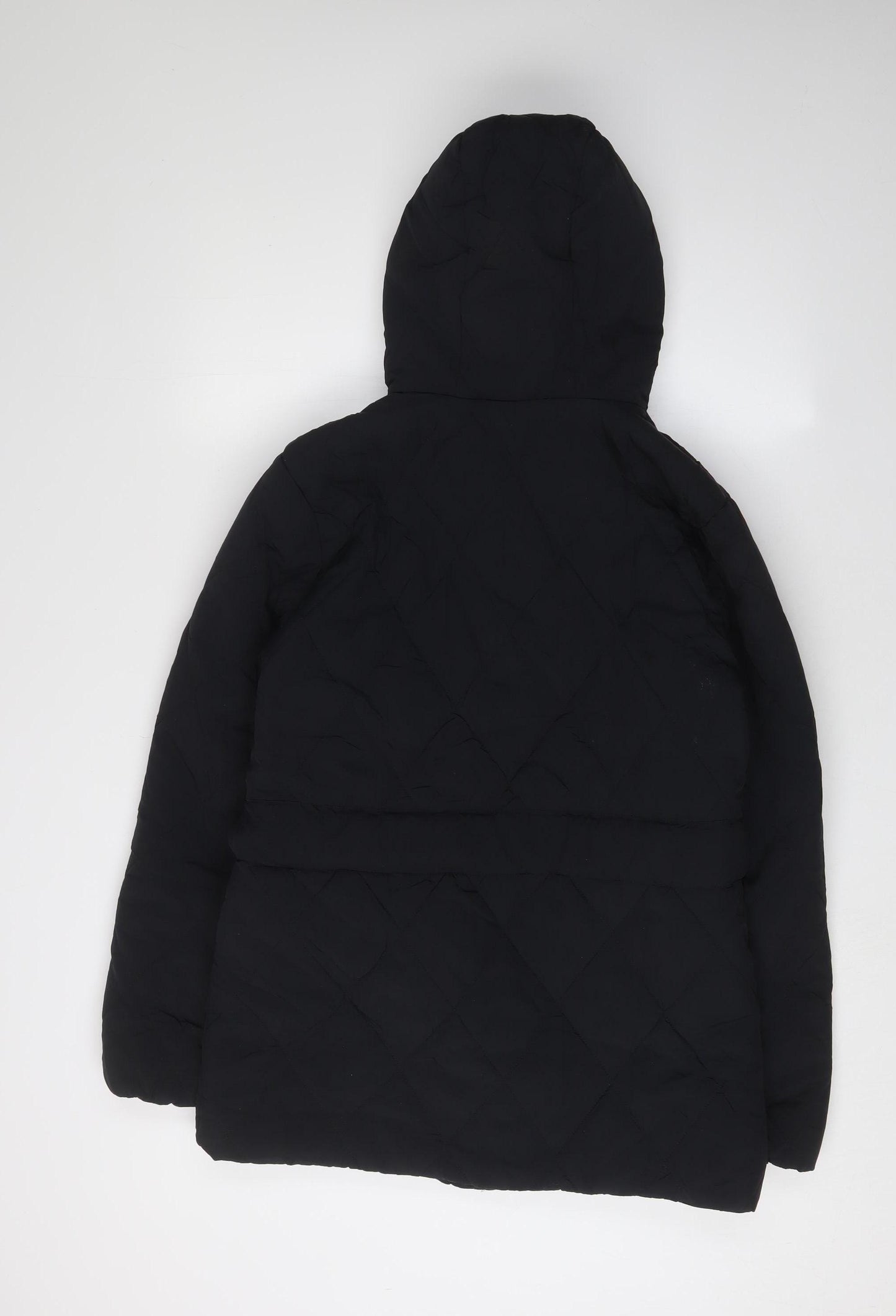 Marks and Spencer Women's Black Hooded Puffer Jacket Size 6