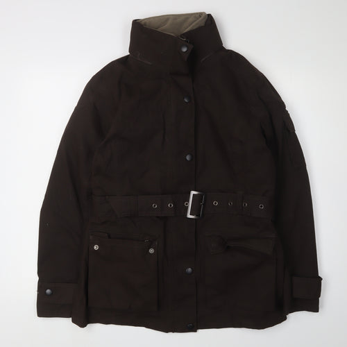 Crane Trail Women's Brown Belted Mid-Length Jacket M