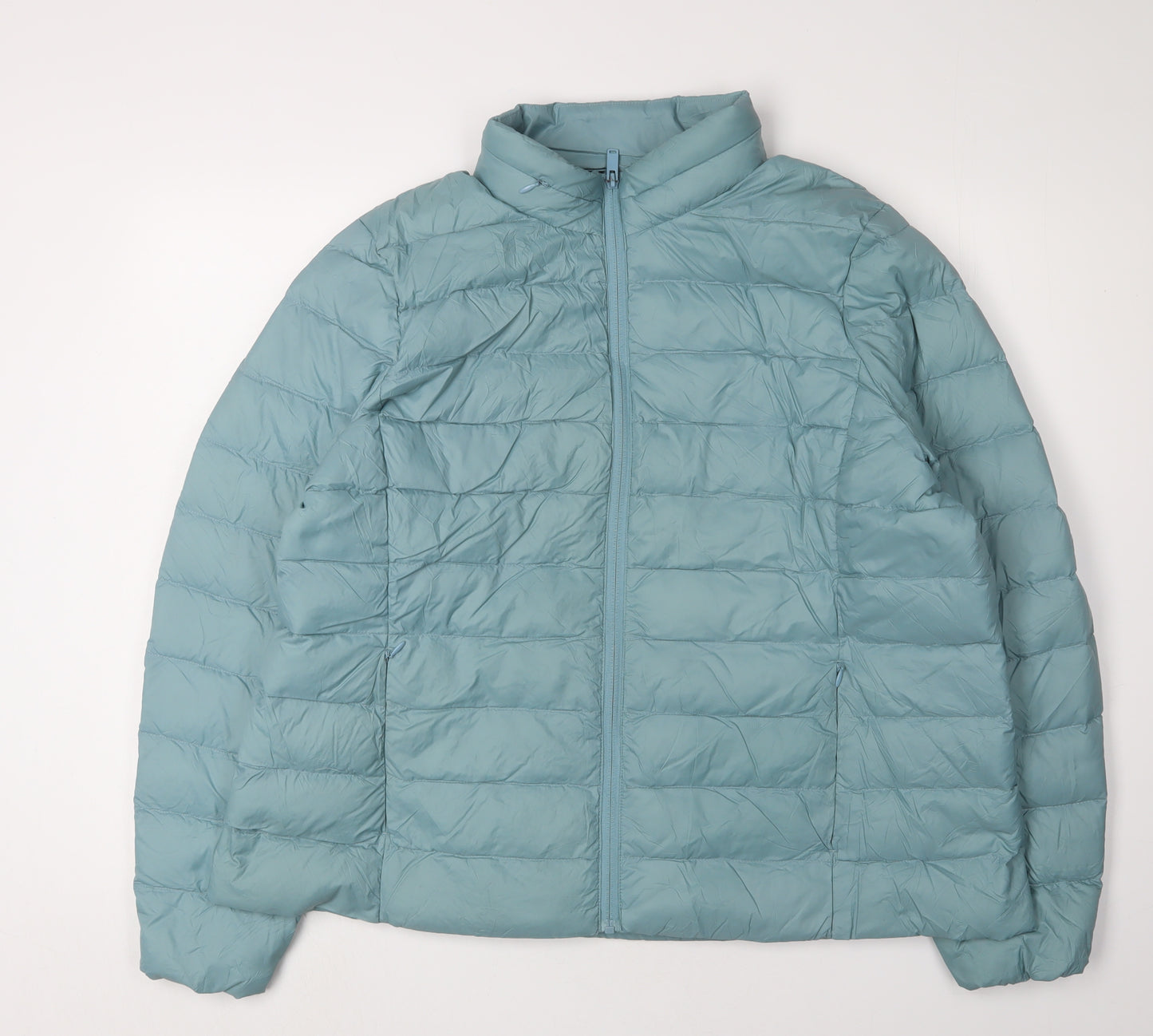 Marks and Spencer Women's Blue Puffer Jacket Size 20