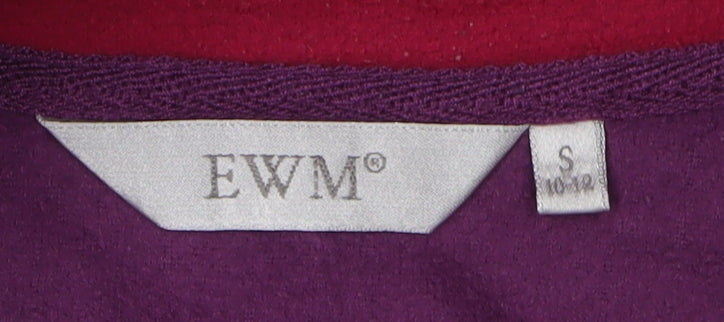 EWM Women's Purple Fleece Waistcoat S Regular