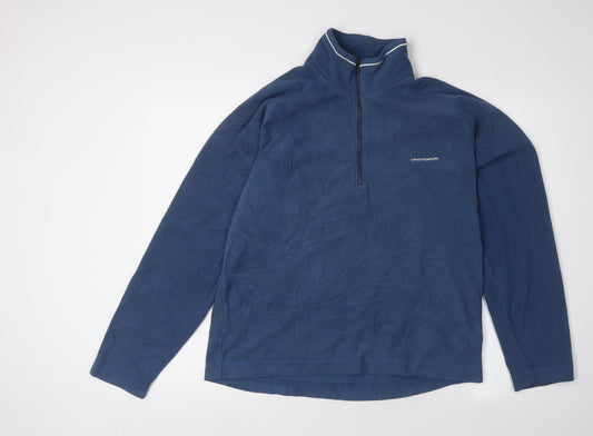 Craghoppers Men's Blue 1/2 Zip Fleece Sweatshirt S