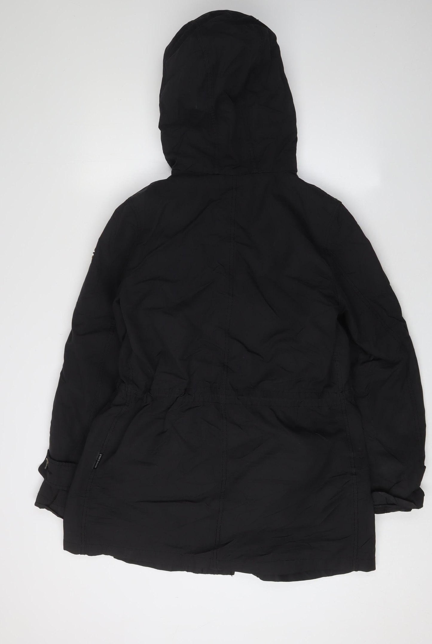 Armani Jeans Women's Black Parka Coat - Size 14