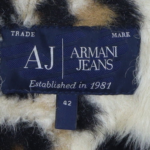 Armani Jeans Women's Black Parka Coat - Size 14