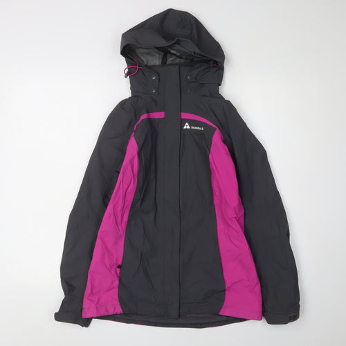 Technicals Women's Black Pink Waterproof Ski Jacket