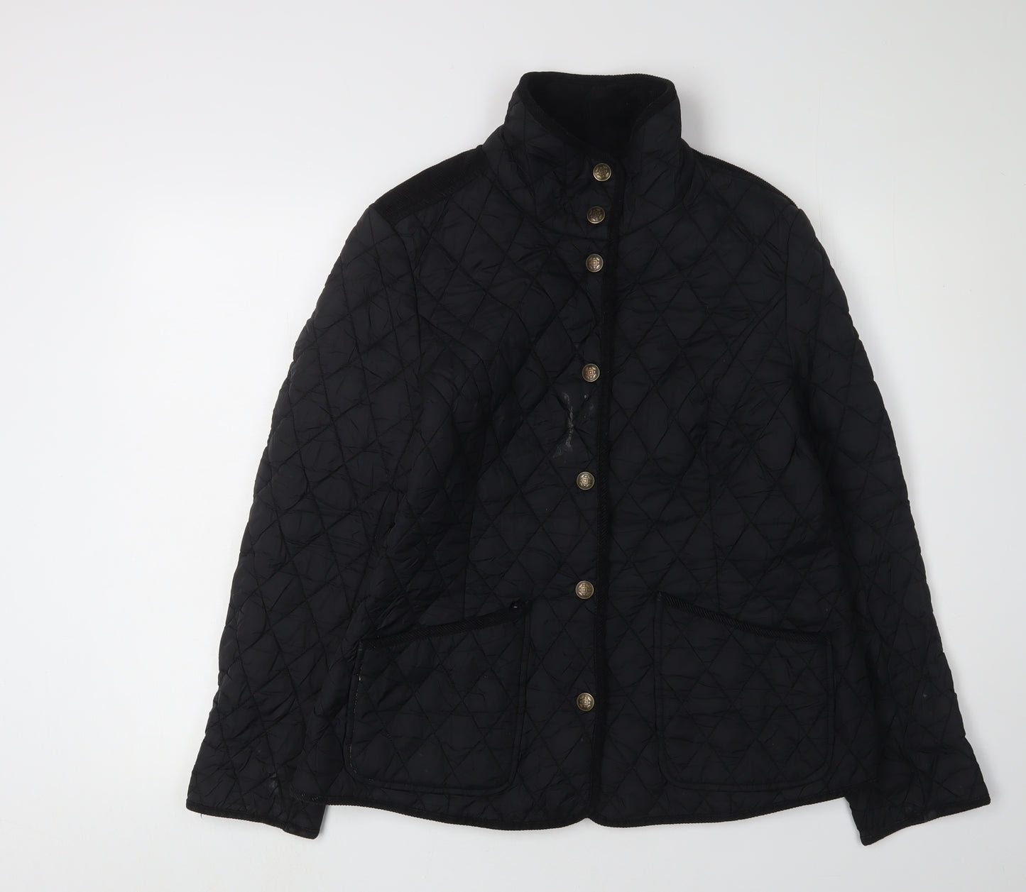 Next Women's Black Quilted Jacket Size 16