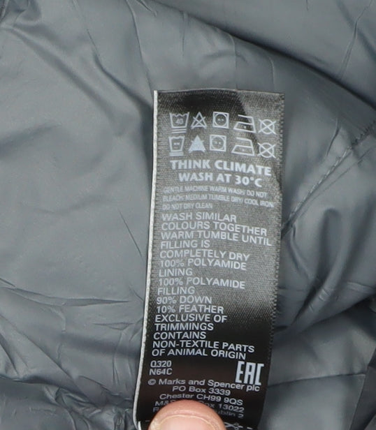 Marks and Spencer Men's Black Puffer Jacket XL