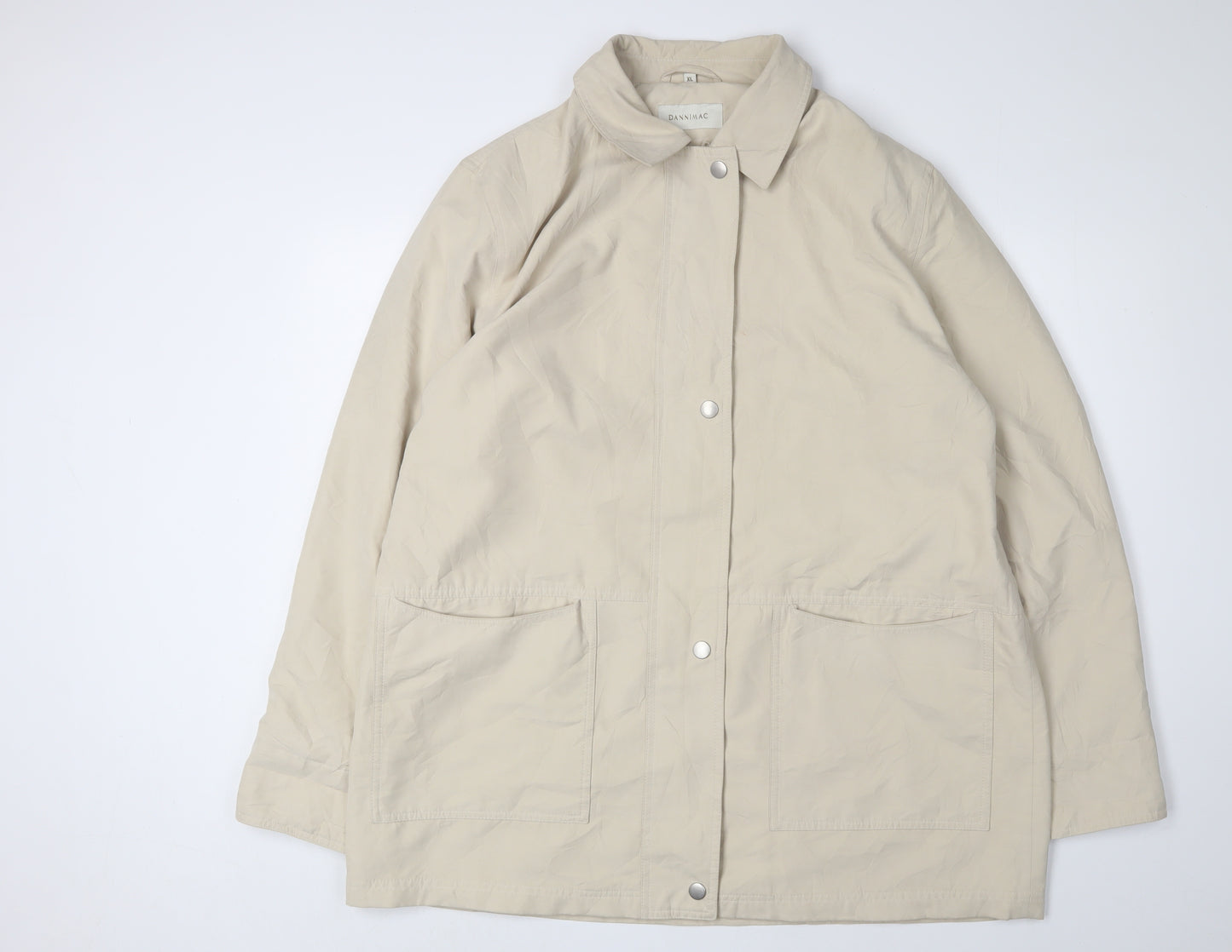 Dannimac Women's Beige Regular Fit Casual Jacket XL