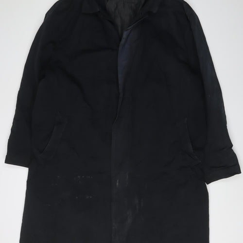 Marks and Spencer Men's Blue Wool Overcoat XL