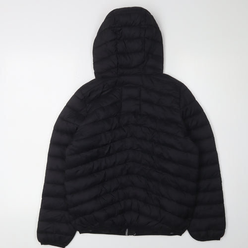 Marks and Spencer Boys Black Hooded Puffer Jacket 11-12 Years