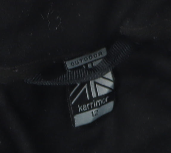 Karrimor Women's Black Parka Jacket - Size 12 Outdoor