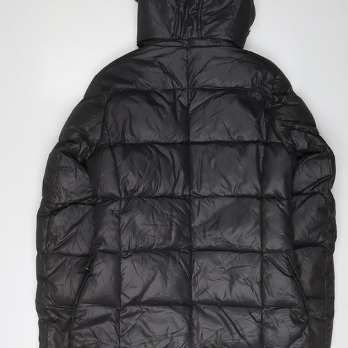 Woman & Soul Women's Black Long Puffer Jacket S