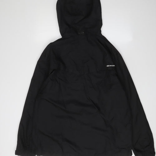 Dunlop Men’s Black Hooded Windbreaker Jacket - L