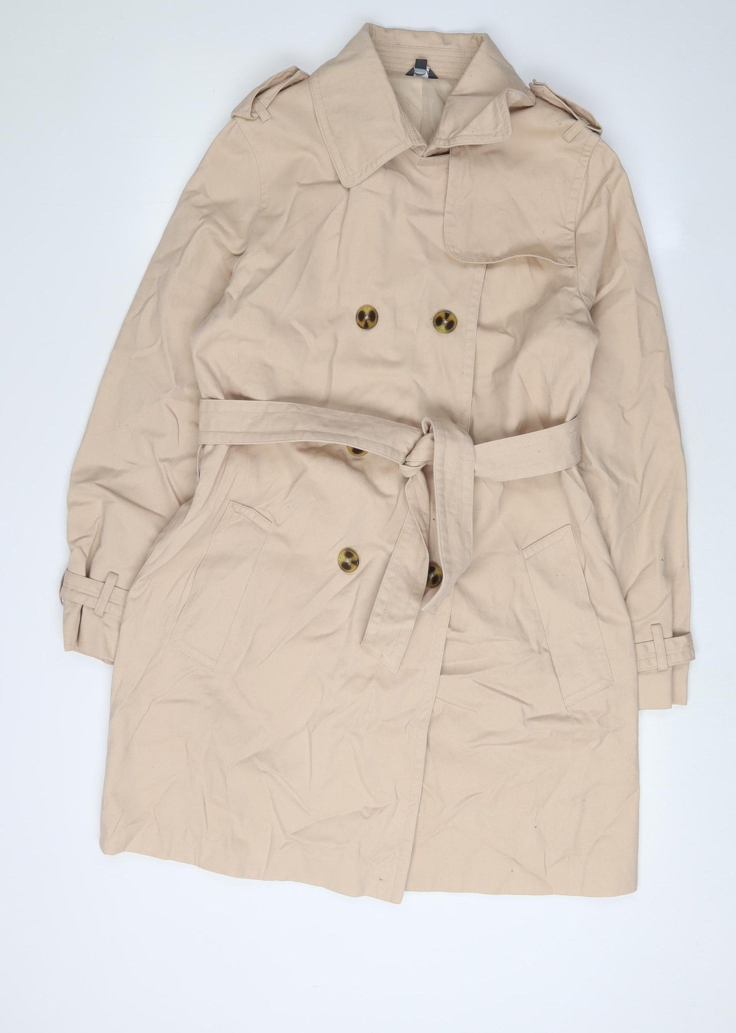 Serra Women's Beige Trench Coat Size 10