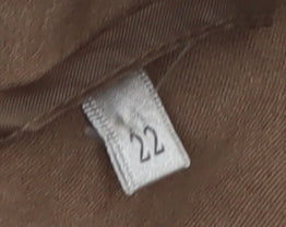 EWM Women's Brown Casual Jacket Size 22 Zip Closure