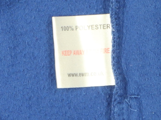 Isle Essentials Women's Blue Fleece Waistcoat, Size 18-20, Zip Closure