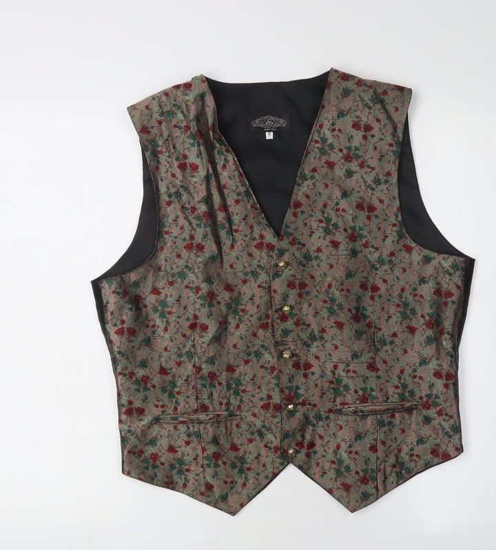 Tie Rack Men's Multicoloured Silk Waistcoat S