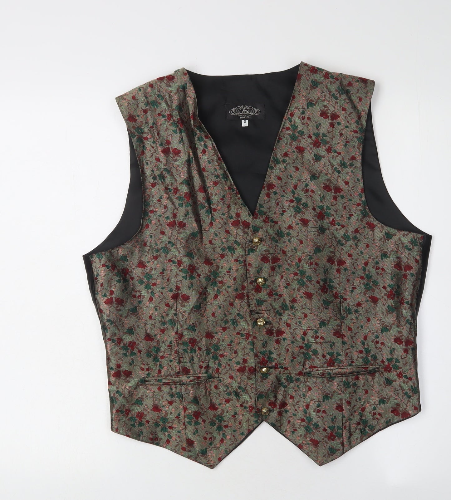 Tie Rack Men's Multicoloured Silk Waistcoat S