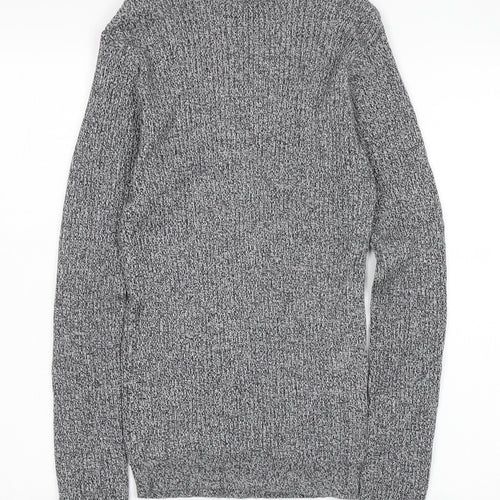 Brave Soul Women's Grey Roll Neck Pullover Jumper M
