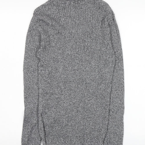 Brave Soul Women's Grey Roll Neck Pullover Jumper M