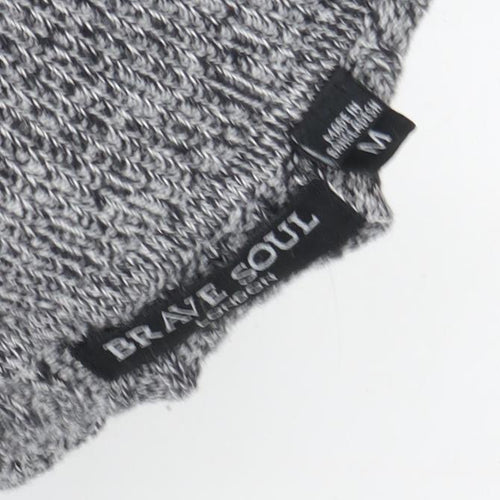 Brave Soul Women's Grey Roll Neck Pullover Jumper M