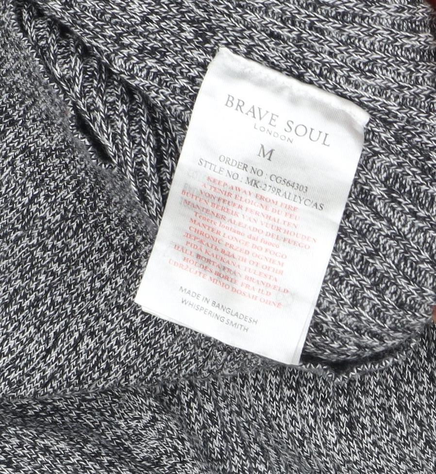 Brave Soul Women's Grey Roll Neck Pullover Jumper M