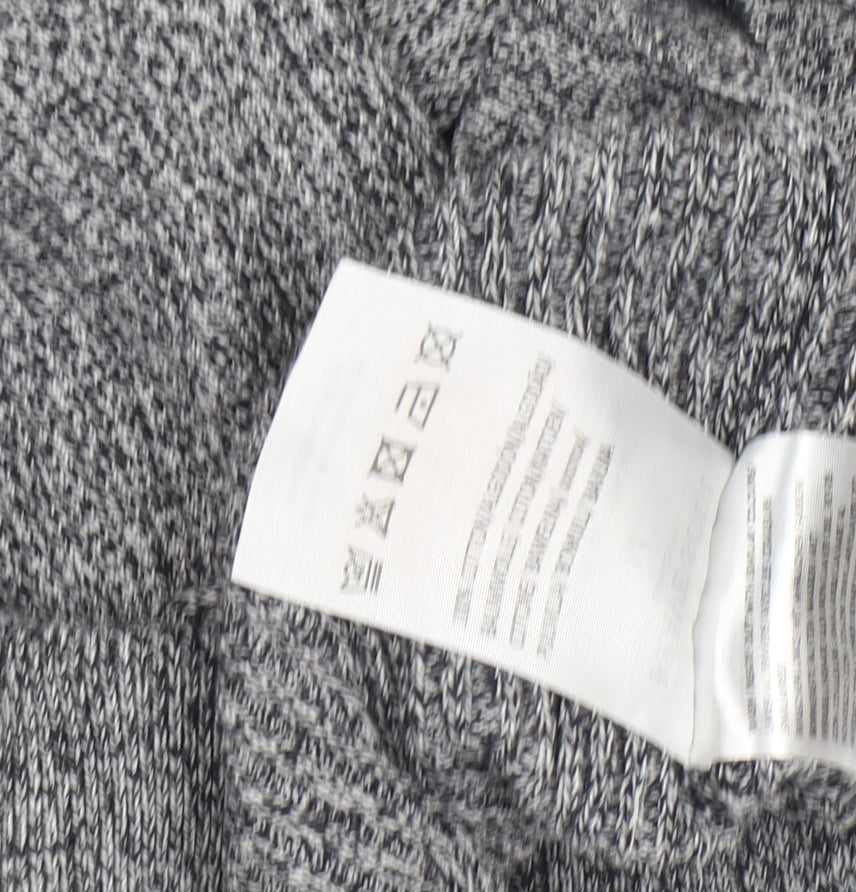 Brave Soul Women's Grey Roll Neck Pullover Jumper M