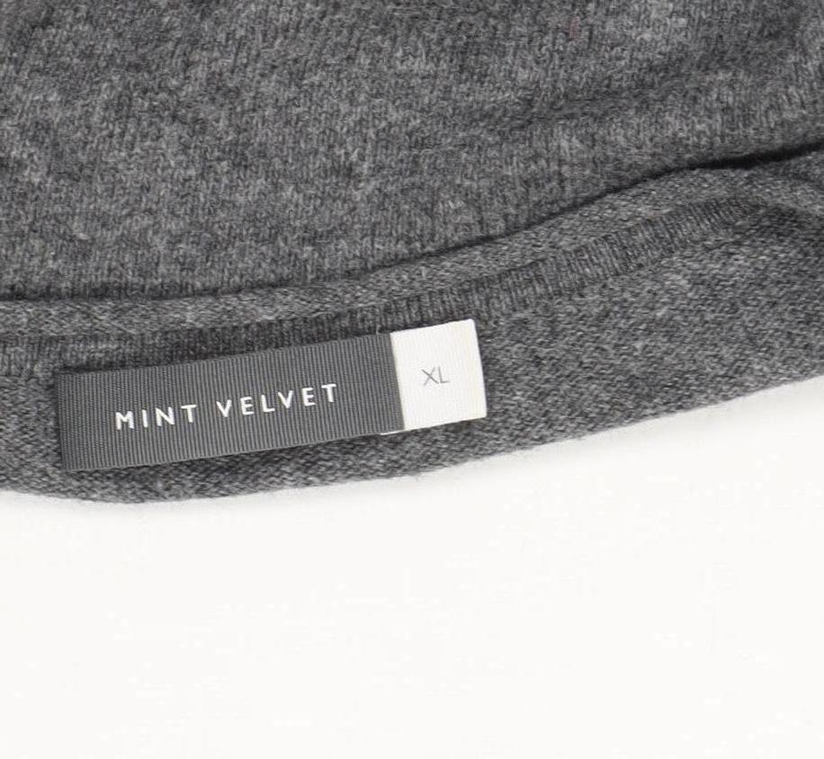 Mint Velvet Women's Grey Star Pullover Jumper XL