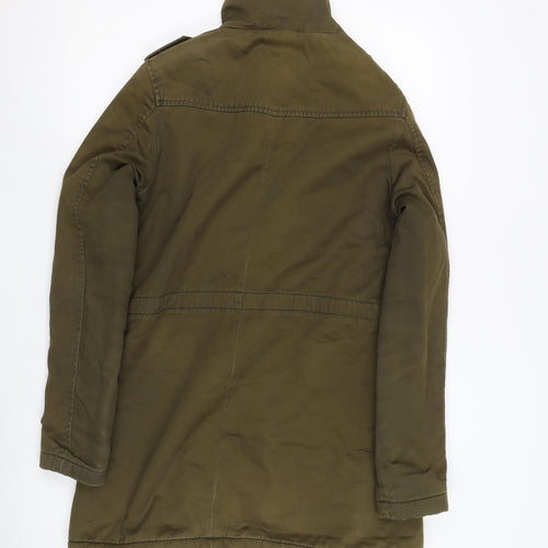 Gap Women's Green Military Coat Size S - Stylish and Warm