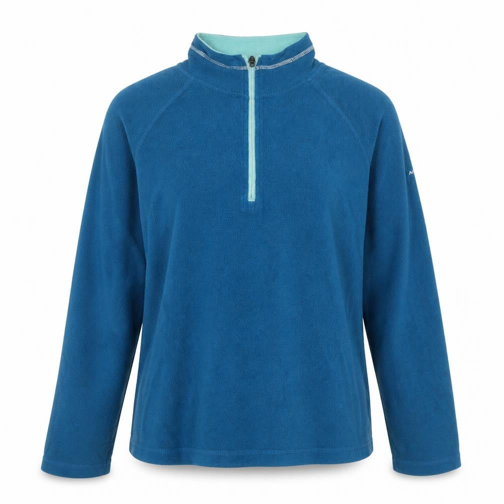Front view of Trespass Women's Blue Pullover Hoodie, size 16, XL, Lightweight