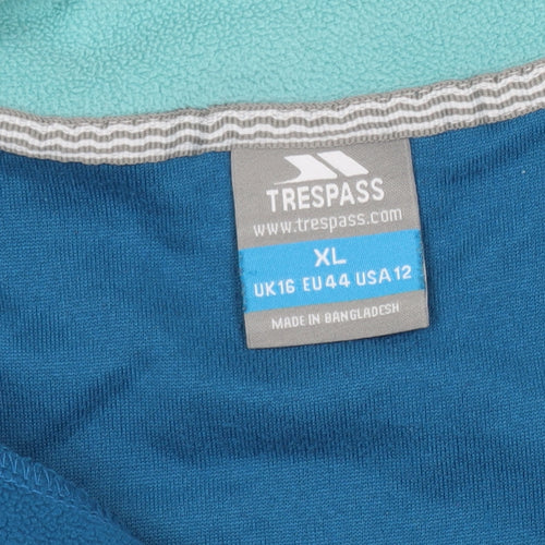 Trespass Women's Blue Pullover Hoodie, Size 16, XL, Lightweight