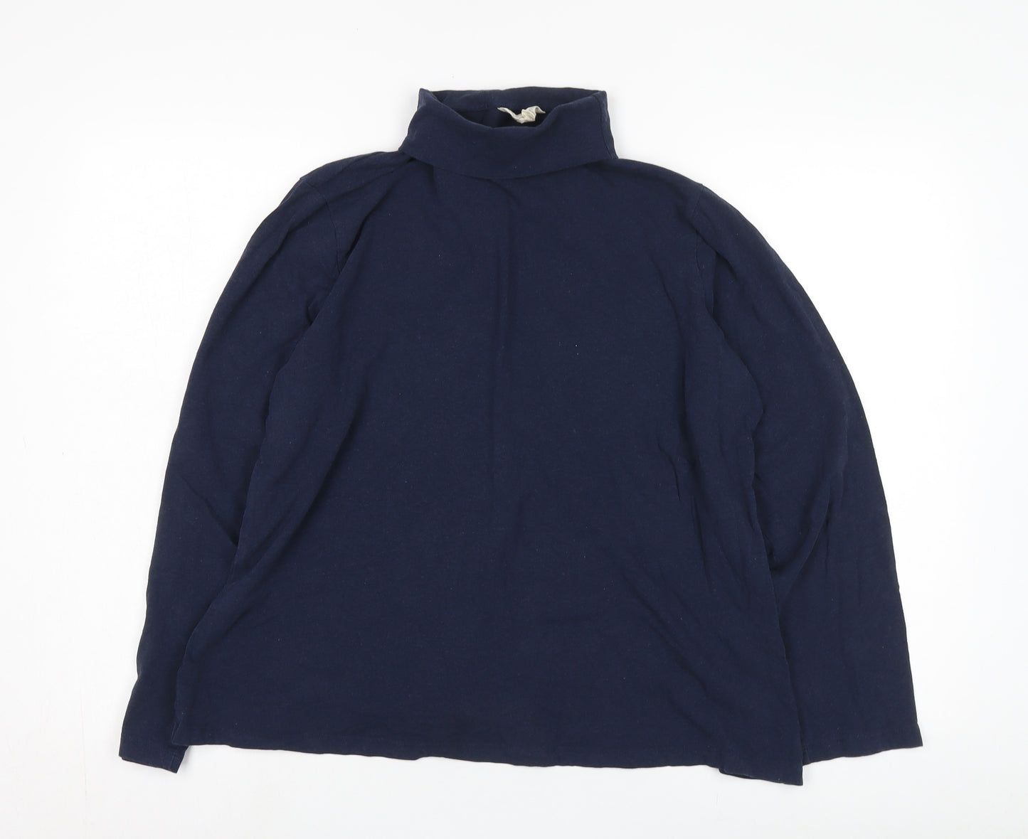 Seasalt Cornwall Women's Blue Roll Neck Pullover Jumper Size 20