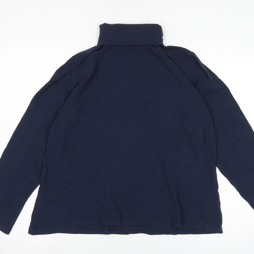 Seasalt Cornwall Women's Blue Roll Neck Pullover Jumper Size 20