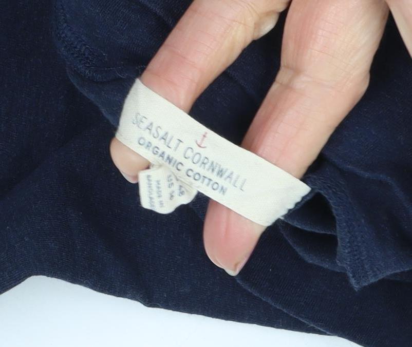 Seasalt Cornwall Women's Blue Roll Neck Pullover Jumper Size 20