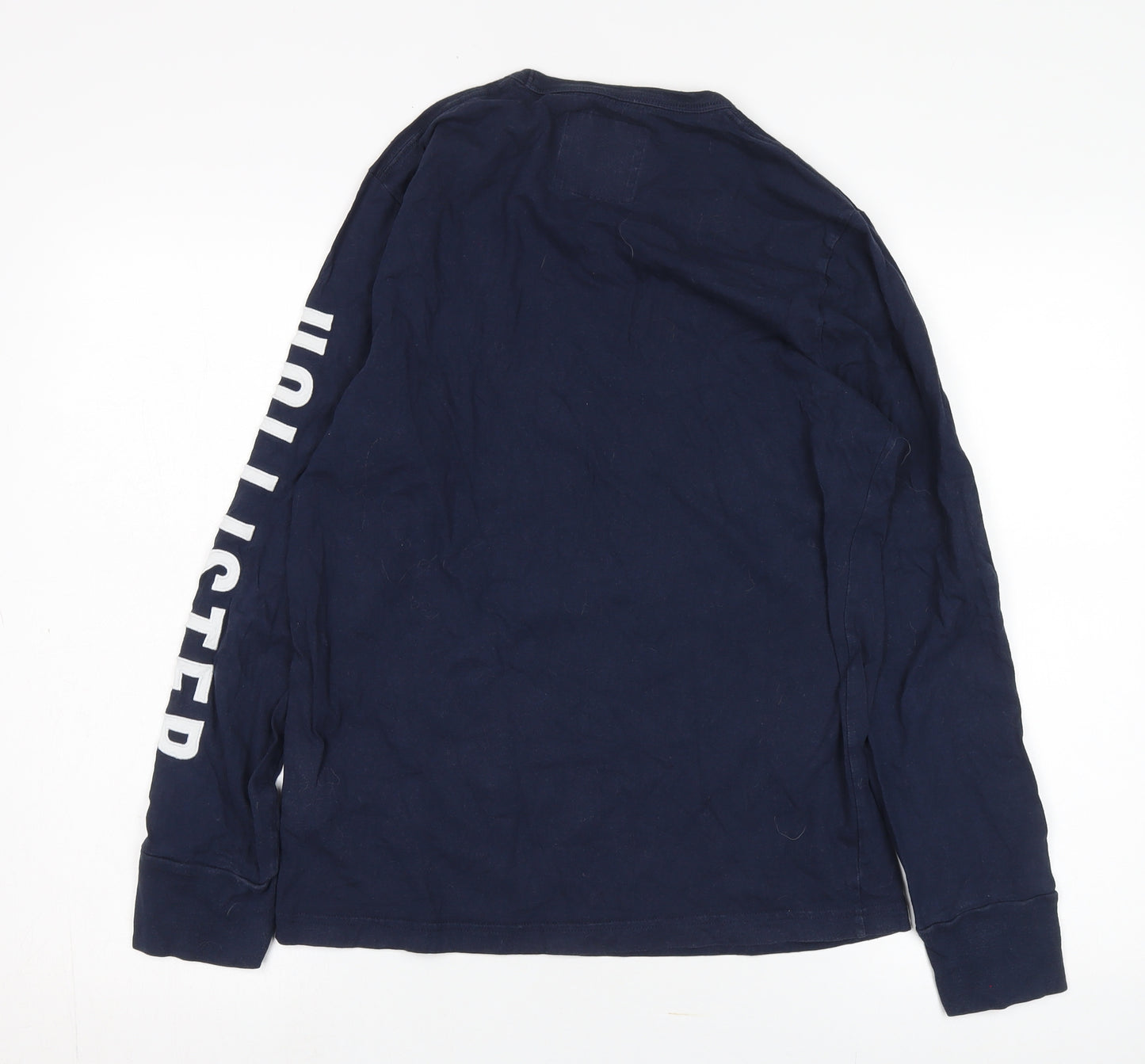 Hollister Unisex Blue Long Sleeve T-Shirt S