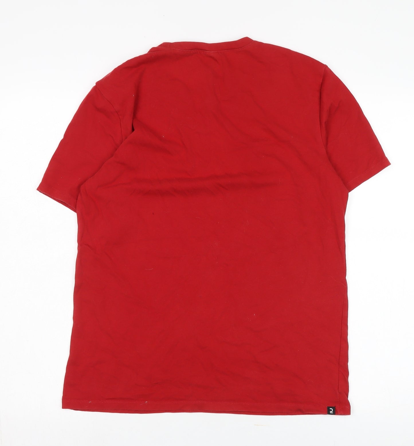 Decathlon Men's Red XL Regular Fit T-Shirt
