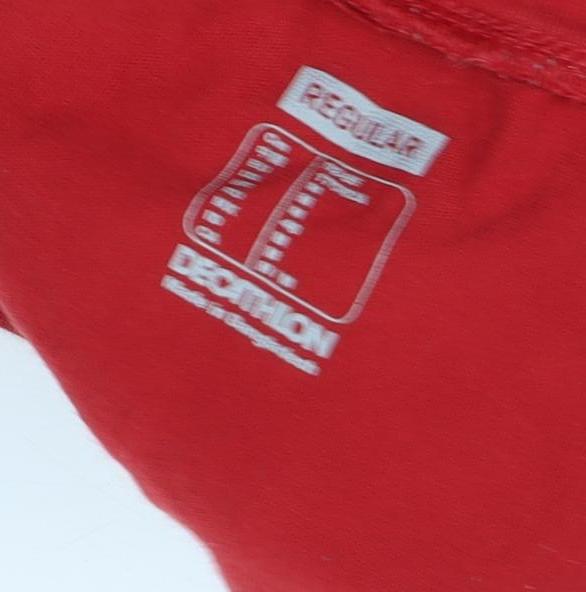 Decathlon Men's Red XL Regular Fit T-Shirt