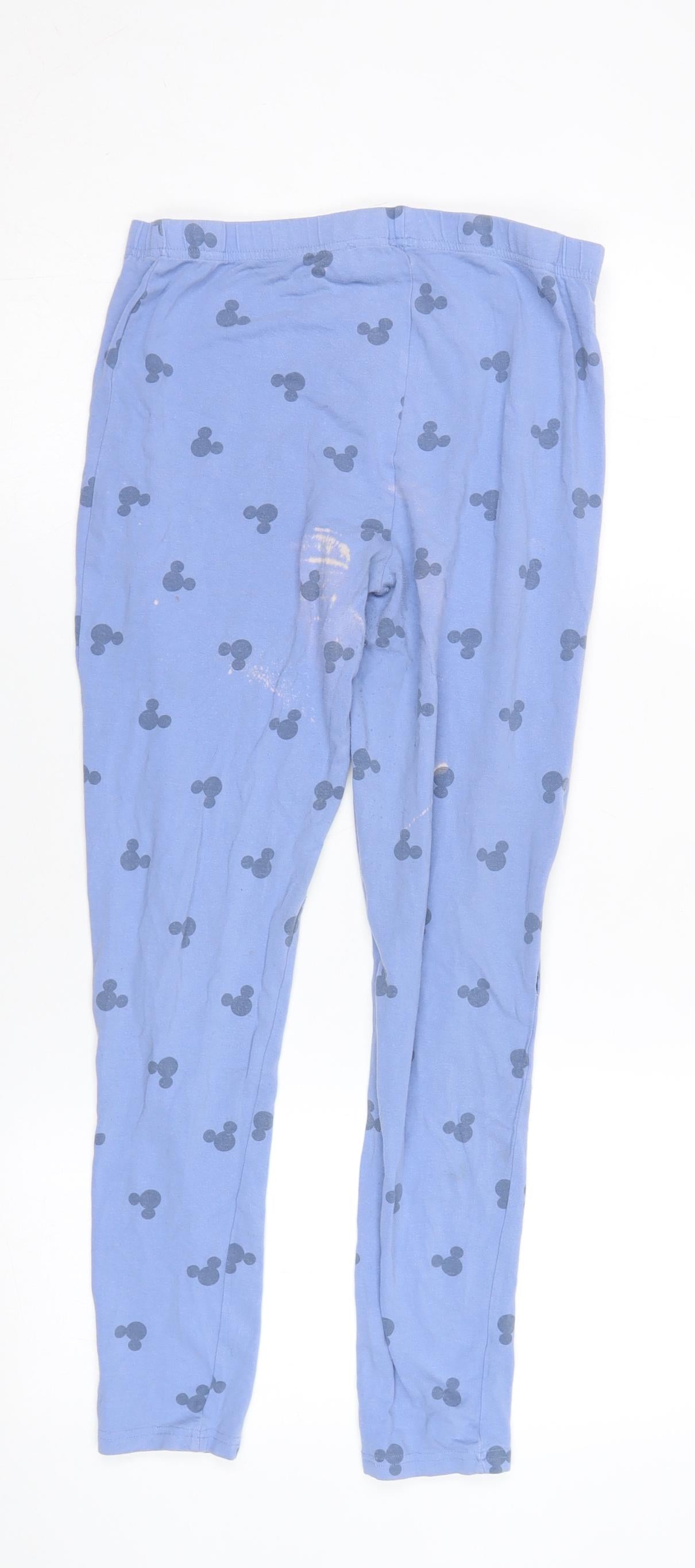 Disney Girls Blue Mickey Mouse Pyjama Pants 12-13 Years