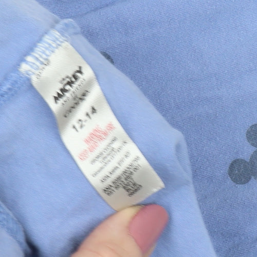 Disney Girls Blue Mickey Mouse Pyjama Pants 12-13 Years