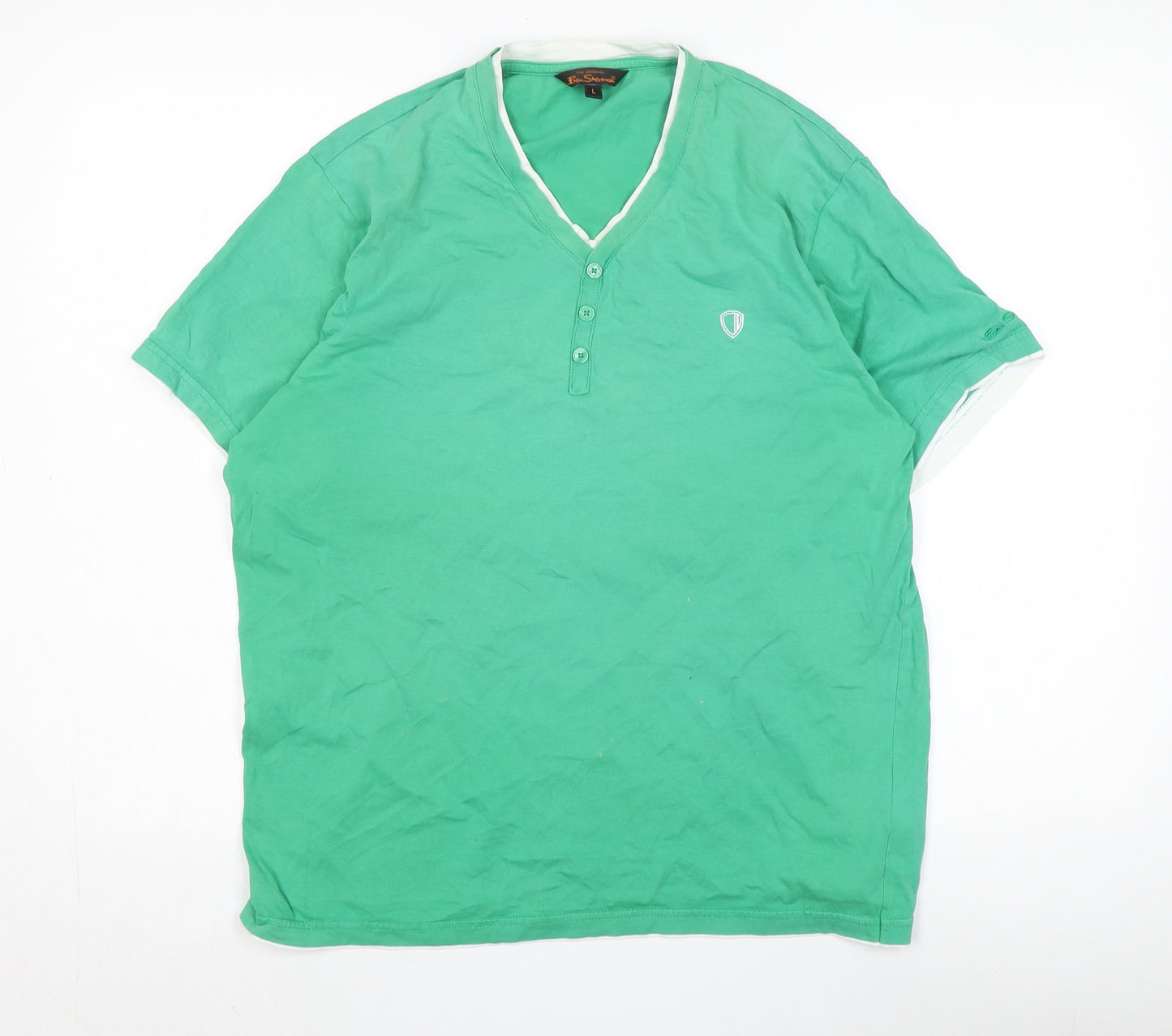 Ben Sherman Green T-shirt,Size Large.