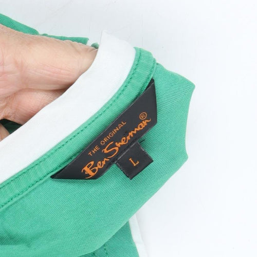 Ben Sherman Green T-shirt,Size Large.