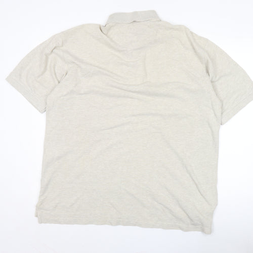 IZOD Men's Beige Polo Shirt XL Short Sleeve Casual