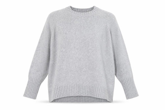 Front view of Oasis Women's Grey jumper, size L