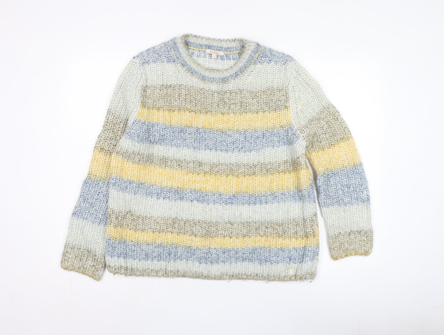 Barbour Women's Multicoloured Striped Pullover Jumper Size 10