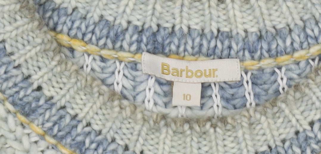 Barbour Women's Multicoloured Striped Pullover Jumper Size 10