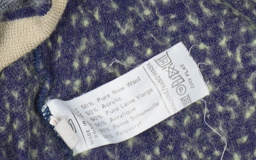 Pierre Sangan Unisex Multicoloured V-Neck Pullover L