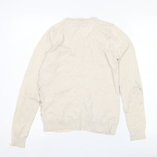 Mango Suit Women's Beige Cardigan Size 12