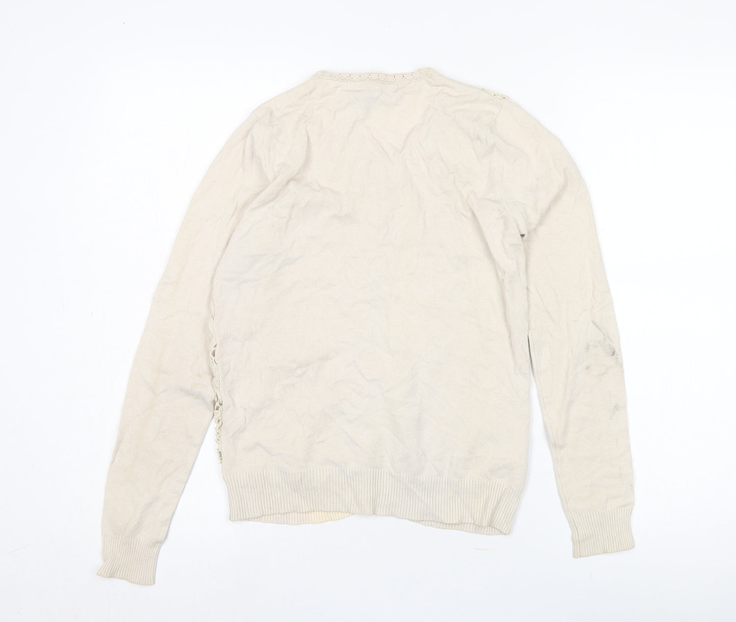 Mango Suit Women's Beige Cardigan Size 12