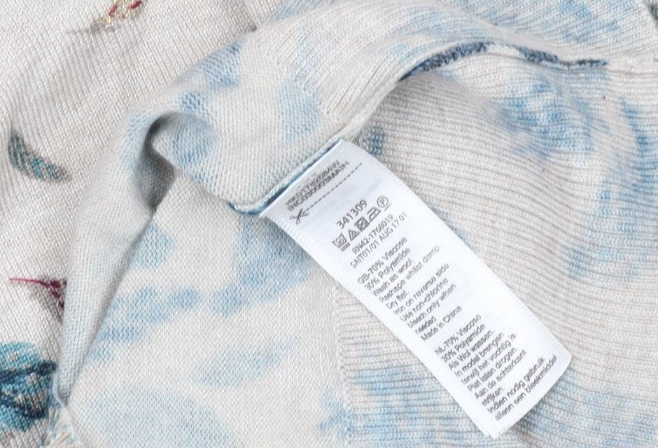 Monsoon Women's Multicoloured Floral Cardigan Size 12