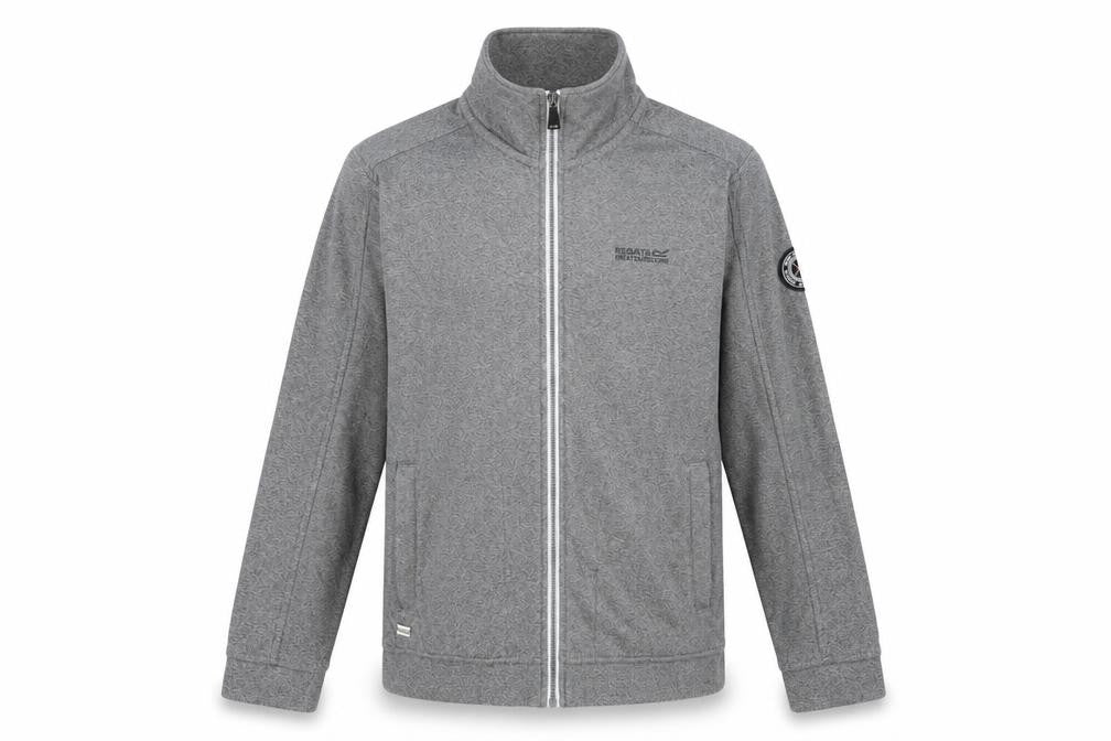 Front view of Regatta Men's Grey Windbreaker Jacket, M, Casual Outdoor