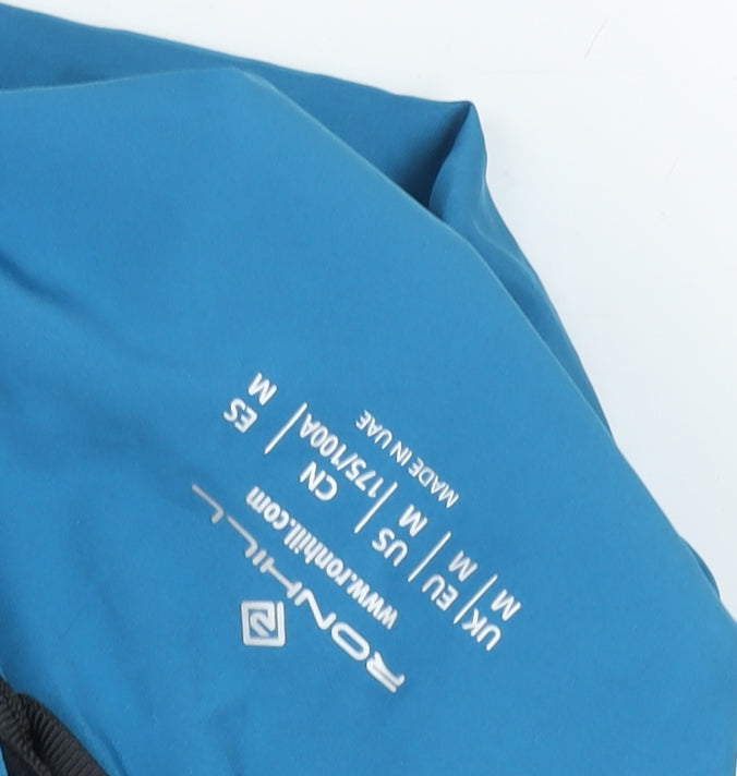 Ronhill Men's Blue Windbreaker Jacket M - Lightweight & Sporty
